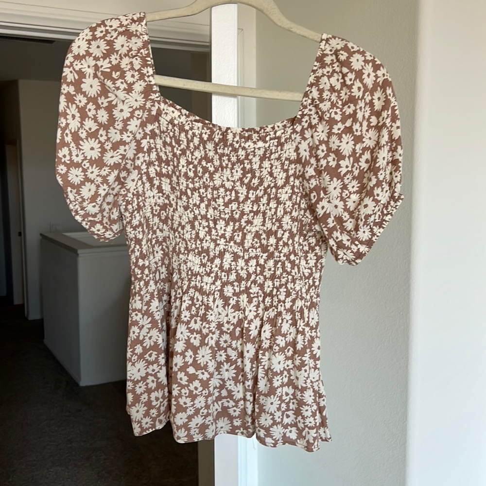Floral top worn once
